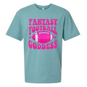 Fantasy Football Goddess Cute Draft Party Sueded Cloud Jersey T-Shirt