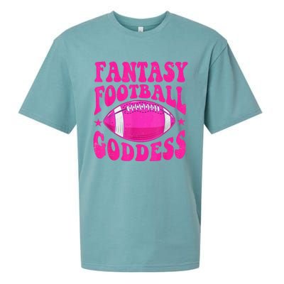 Fantasy Football Goddess Cute Draft Party Sueded Cloud Jersey T-Shirt