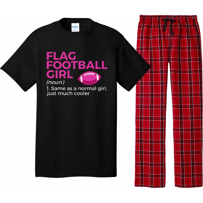 Flag Football Girl Definition Pajama Set