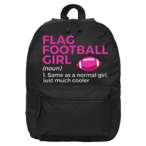 Flag Football Girl Definition 16 in Basic Backpack