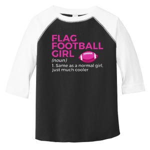 Flag Football Girl Definition Toddler Fine Jersey T-Shirt