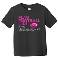 Flag Football Girl Definition Toddler T-Shirt