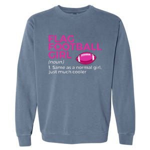 Flag Football Girl Definition Garment-Dyed Sweatshirt