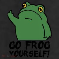 Funny Frog Go Frog Yourself! Gift 7 Panel Mesh Trucker Snapback Hat