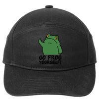 Funny Frog Go Frog Yourself! Gift 7-Panel Snapback Hat