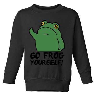 Funny Frog Go Frog Yourself! Gift Toddler Sweatshirt