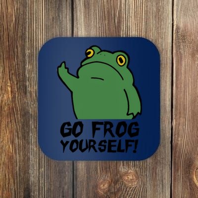 Funny Frog Go Frog Yourself! Gift Coaster