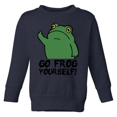 Funny Frog Go Frog Yourself! Gift Toddler Sweatshirt