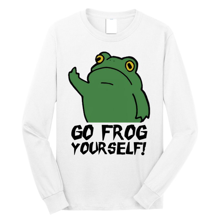 Funny Frog Go Frog Yourself! Gift Long Sleeve Shirt