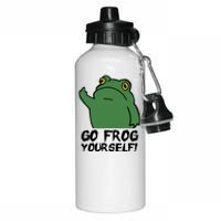 Funny Frog Go Frog Yourself! Gift Aluminum Water Bottle