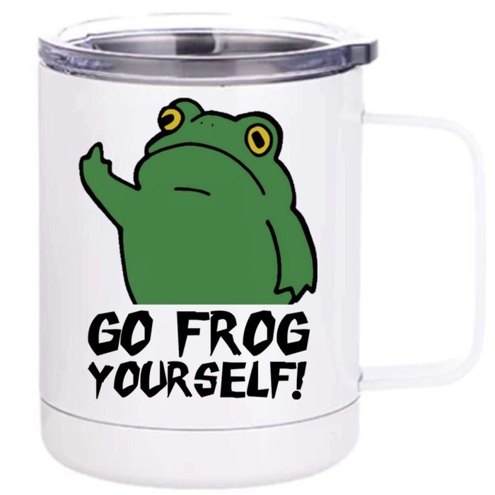 Funny Frog Go Frog Yourself! Gift 12 oz Stainless Steel Tumbler Cup