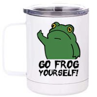 Funny Frog Go Frog Yourself! Gift 12 oz Stainless Steel Tumbler Cup