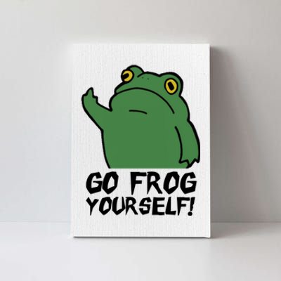 Funny Frog Go Frog Yourself! Gift Canvas