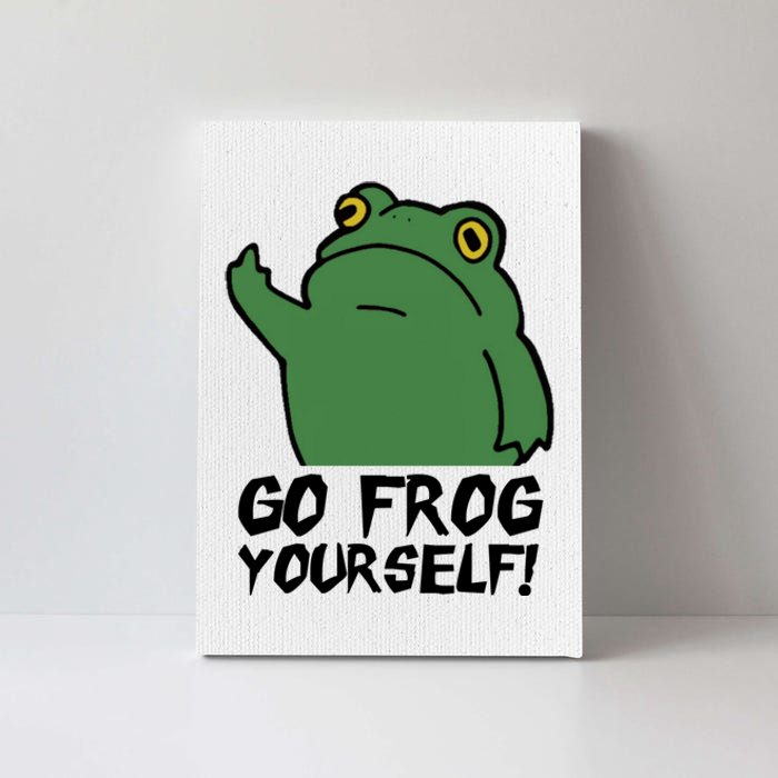 Funny Frog Go Frog Yourself! Gift Canvas