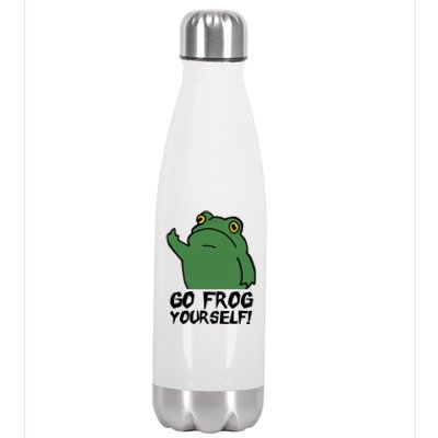 Funny Frog Go Frog Yourself! Gift Stainless Steel Insulated Water Bottle