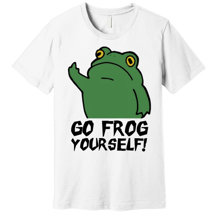 Funny Frog Go Frog Yourself! Gift Premium T-Shirt