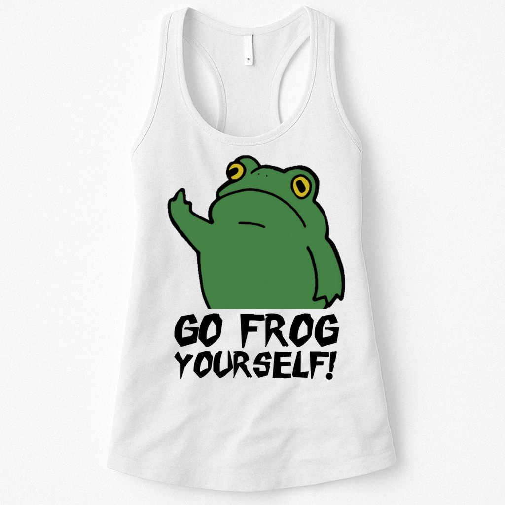 Funny Frog Go Frog Yourself! Gift Womens Tank Top