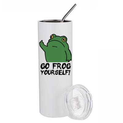 Funny Frog Go Frog Yourself! Gift Stainless Steel Tumbler