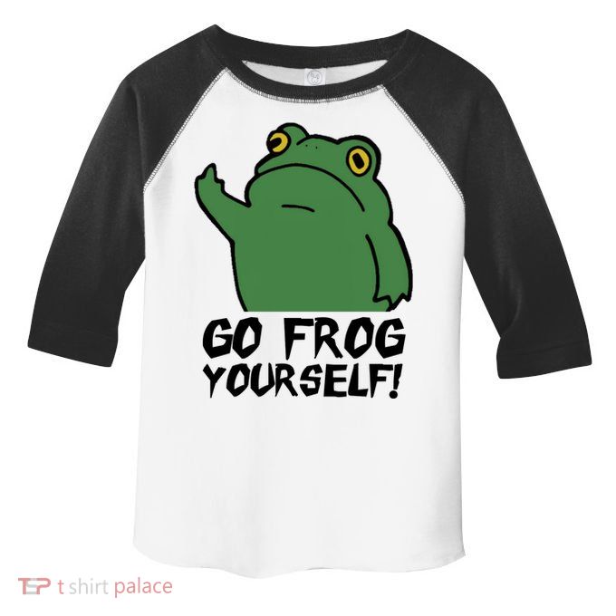 Funny Frog Go Frog Yourself! Gift Toddler Fine Jersey T-Shirt