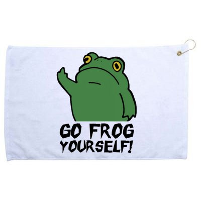 Funny Frog Go Frog Yourself! Gift Grommeted Golf Towel