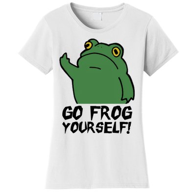 Funny Frog Go Frog Yourself! Gift Women's T-Shirt