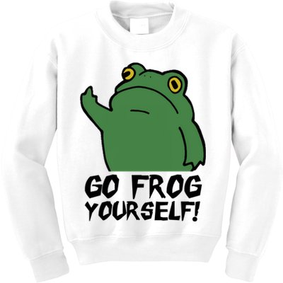 Funny Frog Go Frog Yourself! Gift Kids Sweatshirt