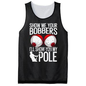 Funny Fishing Gift For Cool Gag Show Me Your Bobbers Mesh Reversible Basketball Jersey Tank