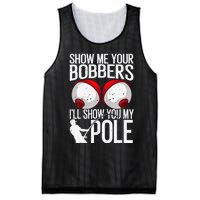 Funny Fishing Gift For Cool Gag Show Me Your Bobbers Mesh Reversible Basketball Jersey Tank