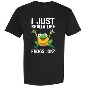 Funny Frog Gift For Cool Tadpole Frog Lover Garment-Dyed Heavyweight T-Shirt