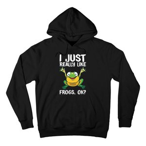 Funny Frog Gift For Cool Tadpole Frog Lover Hoodie