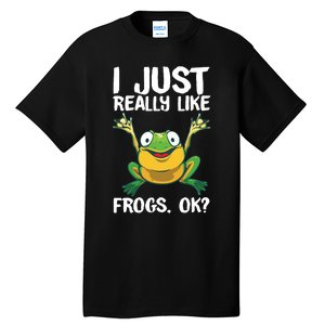 Funny Frog Gift For Cool Tadpole Frog Lover Tall T-Shirt