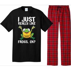 Funny Frog Gift For Cool Tadpole Frog Lover Pajama Set