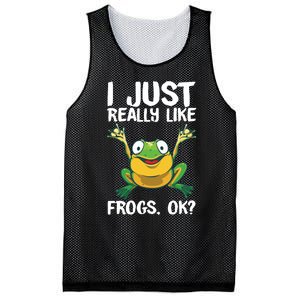 Funny Frog Gift For Cool Tadpole Frog Lover Mesh Reversible Basketball Jersey Tank