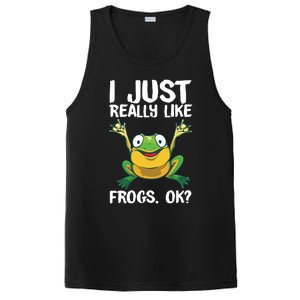 Funny Frog Gift For Cool Tadpole Frog Lover PosiCharge Competitor Tank