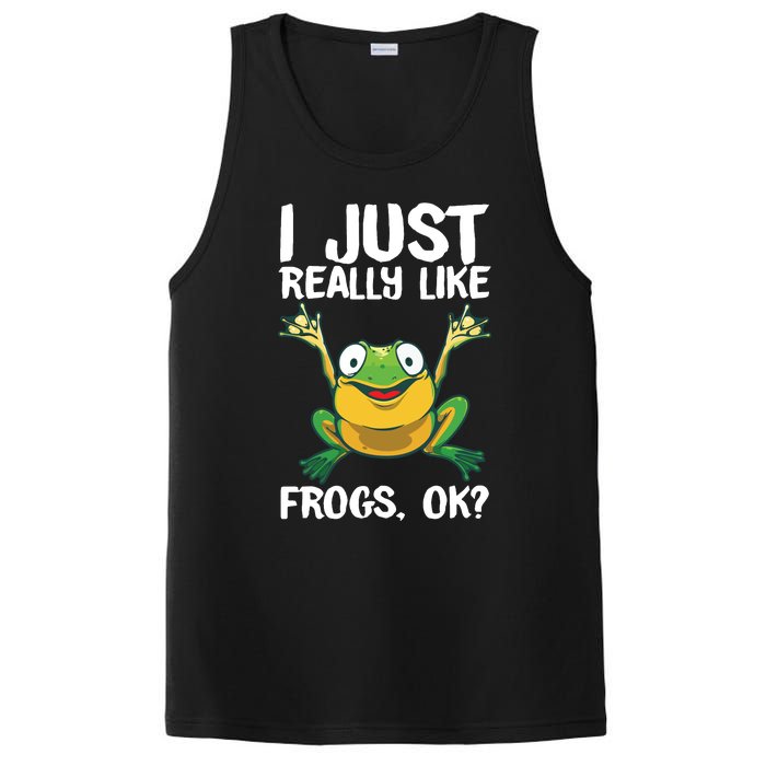 Funny Frog Gift For Cool Tadpole Frog Lover PosiCharge Competitor Tank