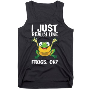 Funny Frog Gift For Cool Tadpole Frog Lover Tank Top