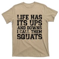 Funny Fitness Gym Workout Weights Squat T-Shirt