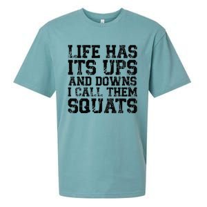 Funny Fitness Gym Workout Weights Squat Sueded Cloud Jersey T-Shirt