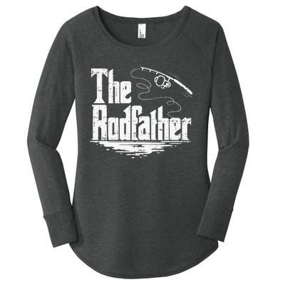 Funny Fishing Gift The Rodfather Women's Perfect Tri Tunic Long Sleeve Shirt