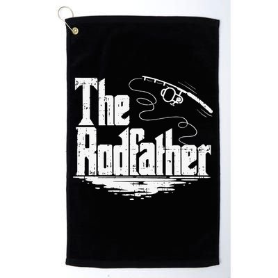 Funny Fishing Gift The Rodfather Golf Towel