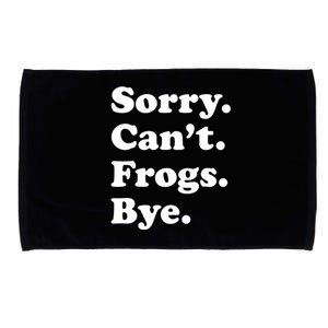 Funny Frog Gift For Microfiber Hand Towel