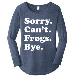 Funny Frog Gift For Women's Perfect Tri Tunic Long Sleeve Shirt