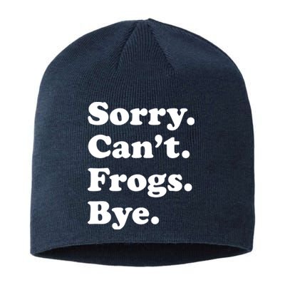 Funny Frog Gift For Sustainable Beanie