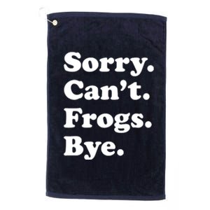 Funny Frog Gift For Platinum Collection Golf Towel