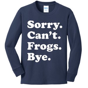 Funny Frog Gift For Kids Long Sleeve Shirt