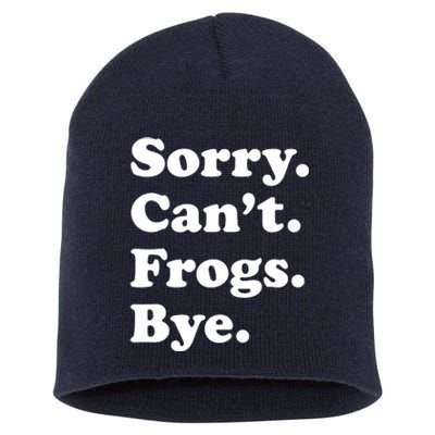 Funny Frog Gift For Short Acrylic Beanie