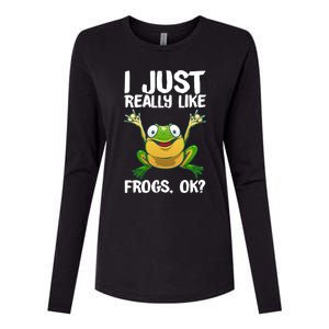 Funny Frog Gift Cool Tadpole Frog Lover Cool Gift Womens Cotton Relaxed Long Sleeve T-Shirt