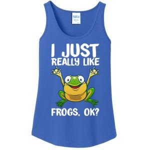 Funny Frog Gift Cool Tadpole Frog Lover Cool Gift Ladies Essential Tank