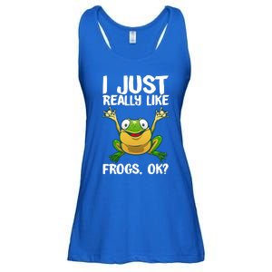 Funny Frog Gift Cool Tadpole Frog Lover Cool Gift Ladies Essential Flowy Tank