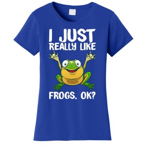 Funny Frog Gift Cool Tadpole Frog Lover Cool Gift Women's T-Shirt